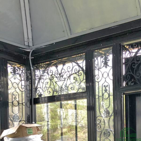Luxury Victorian style glass greenhouse